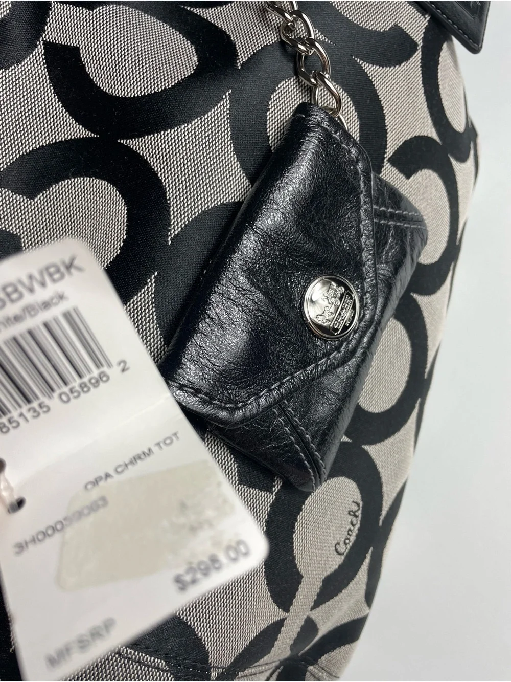 NWT Coach OP Art Signature Tote Bag Y2K
